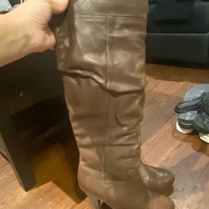 Aldo knee high heel boots, 4 inch heels